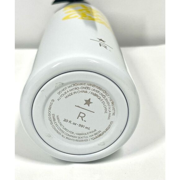 Starbucks 2019 Peace Love Coffee Stainless Steel 20oz Bottle Magnetic HTF NWT - Picture 6 of 6